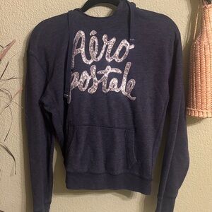 Aeropostale Women's Dark Blue Hoodie